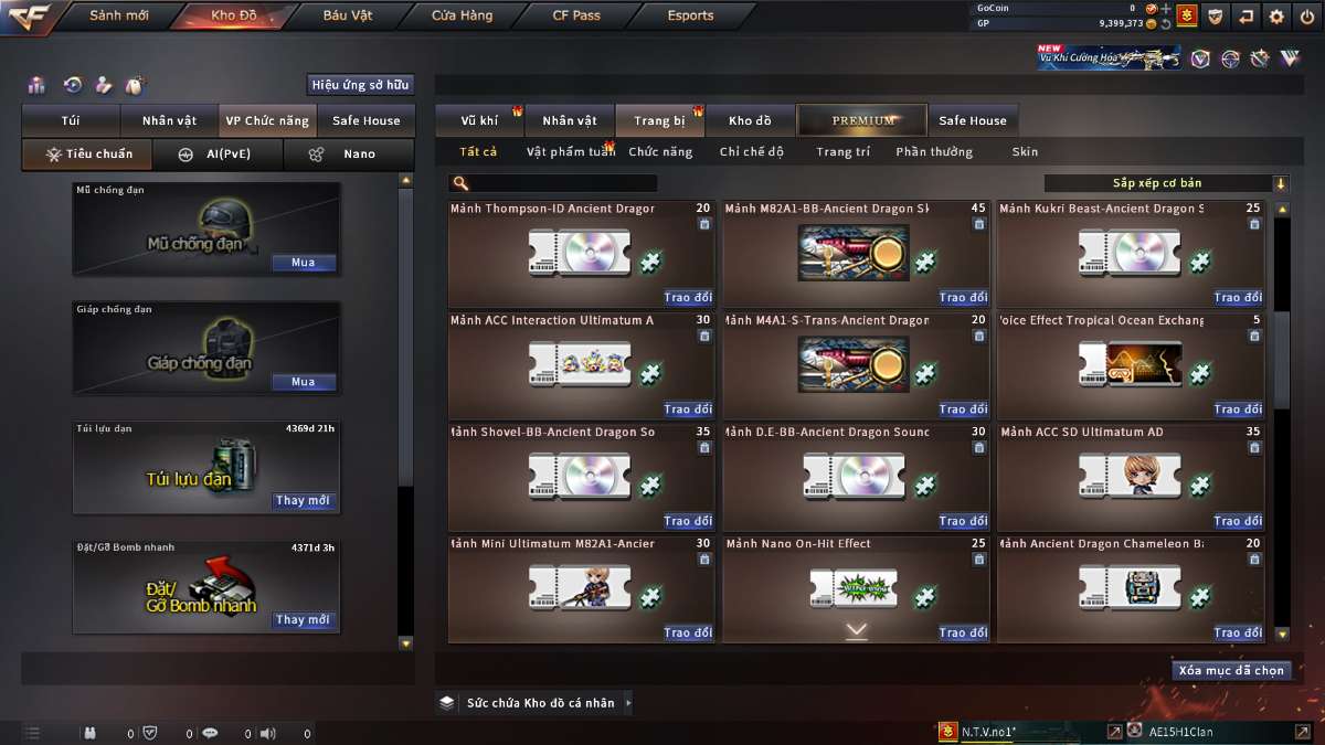 shop acc cf uy tin gia re